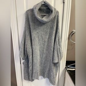 FreePeople sweater poncho oversize m/l